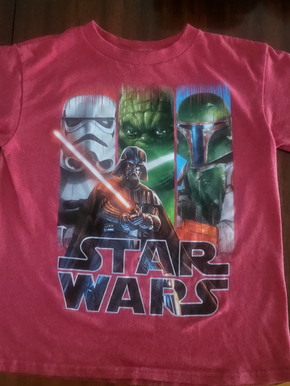 Star Wars Kids' Red Graphic Tee featuring Darth Vader